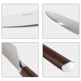 34 x Brand New SanCook kitchen knife, chef s knife, vegetable knife 20.3 cm, ultra sharp professional kitchen knife, carbon steel knife with ergonomic handle, sharp forged blade, chef s knife gift box - RRP €891.14