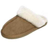 1 x RAW Customer Returns Slippers Women s Sheepskin Slippers Women 100 Lambskin Plush Winter Warm Breathable Slippers Fur Shoes Brown Black Gray Size 36-42EU,PK-39 - RRP €46.38