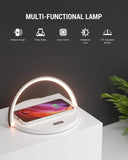 1 x RAW Customer Returns COLSUR Table Lamp with 15W Wireless Charger, 3-in-1 Bedside Lamp with USB Charging Port and 3 Level Brightness, Touch Dimmable and Phone Holder - RRP €32.95