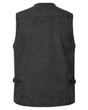 1 x RAW Customer Returns KTWOLEN Men s Outdoor Vest with Multi-Pockets Fishing Vest Hunting and Fishing Camping Hiking Vest Leisure Sleeveless Jacket, A-Black, 3XL - RRP €39.99