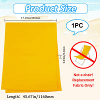 1 x RAW Customer Returns GORGECRAFT 1 Piece Replacement Beach Towel For Chairs Canvas 435 x 1165mm Oxford Fabric Gold Color Beach Towel Replacement For Sunbathing Garden Patio Beach Relaxation - RRP €20.4