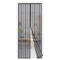 1 x RAW Customer Returns Sekey 105x210 cm Magnetic Mosquito Screen for Doors, Anti Insects, for Wood, Iron, Aluminum Doors, Easy to Install, No Drilling Required, Silent Opening and Closing, Black - RRP €14.83