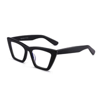 1 x RAW Customer Returns GLINDAR Blue Light Cat s Eye Glasses. Protection against Screens and Monitors. High Quality Acetate Frame - For Women. Black  - RRP €18.23