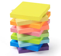 1 x RAW Customer Returns Agoer 10 pieces sticky notes 76 x 76 mm, Super Sticky Notes self-adhesive sticky notes Sticky Notes sticky notes colorful notes colored notepads for office home, 1000 sheets in total, 10 colors - RRP €10.93