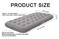 1 x RAW Customer Returns Icelus Twin Camping Air Mattress Single High Air Bed with Air Pump for 1 Person, 191 x 100 x 23 cm Inflatable Mattress Bed, Travel Bed, Sleeping Pad, Leak-proof Mattress, Inflatable Grey  - RRP €30.23