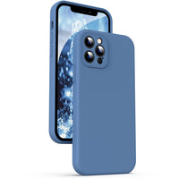 1 x RAW Customer Returns Supdeal Liquid Silicone Case for iPhone 12 Pro, Camera Protection Anti Fingerprint Wireless Charging Liquid Silicone Mobile Phone Case Protective Cover, Built-in Microfiber Case Cover, 6.1 , Blue - RRP €15.99