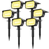 1 x RAW Customer Returns LOTMOS Solar Spotlights for Outdoor Garden 6 Pieces 72LED Solar Lamps for Outdoor Garden 3000K Warm White LED Solar Spotlights Outdoor, Waterproof Solar Garden Lights for Outdoor Solar Lights for Path Yard Garage - RRP €68.69