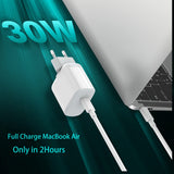 1 x RAW Customer Returns 30W USB C Charger Compatible for MacBook air 13 12 inch, iPad Pro 13, 12.9, 11 inch 2024 2023 2022 2021 2020 2019 M4 M2 M1, iPad Air 5 4, Mini 6, iPad 10, iPhone 15, Pixel 8 7, 2M 6.6FT USB-C Cable - RRP €23.99