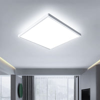 1 x RAW Customer Returns OTREN LED Ceiling Light Flat, 24W Ceiling Lamp Square Cold White 6500K, IP44 Modern Panel Lamp for Bathroom Kitchen Living Room Bedroom Hallway, 23CM - RRP €17.14