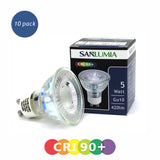 1 x RAW Customer Returns Sanlumia LED lamp GU10 set of 10 LED bulb 5 watts CRI90 Light bulb 420 lumens Lamp replaces halogen 50W Warm white 3000K Beam angle 38 Not dimmable LED light reflector - RRP €21.02