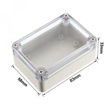 1 x RAW Customer Returns sourcing map 83x58x33mm Electronic Waterproof IP65 Sealed ABS Plastic DIY Junction Box Housing Clear - RRP €10.07