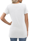 1 x RAW Customer Returns Beluring women s t-shirt round neck long shirt short sleeve tops shirt white XL - RRP €22.99