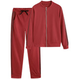 1 x RAW Customer Returns amropi Women s Tracksuit Set Checked Long Sleeve Sweatshirt and Jogging Pants Red, 3XL  - RRP €38.99