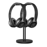 1 x RAW Customer Returns Dual Headphone Stand Table, Aluminum Double Headset Bracket Holder with Solid Heavy Base, Compatible with Most Headphones Black , AIZJ-02 - RRP €30.24