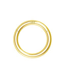 1 x RAW Customer Returns OUFER Body Piercing 18G 14K Solid Gold Hinged Clicker Segment Ring Lip Nose Hoop Helix Daith Tragus Septum Cartilage Earring 18G 6MM - RRP €71.05