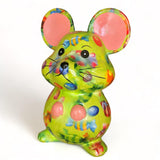 1 x RAW Customer Returns Pomme Pidou money box mouse Martha with candy motif money box made of ceramic animal money box made with paper technology approx. H19 x W10.7 x D13.3cm - RRP €30.74