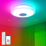 1 x RAW Customer Returns TOPBOS 30W LED ceiling light dimmable with Bluetooth speaker, remote control and APP control, LED ceiling lamp with RGB color change, adjustable for bedroom, living room, children s room - RRP €31.73