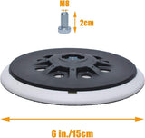 1 x RAW Customer Returns 150 mm Sanding pad 8 holes compatible with Bos-ch orbital sanders ETS 150, ETS EC 150, LEX 150, WTS 150 7 498987 soft ,2 pieces - RRP €37.37