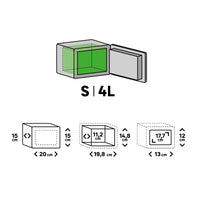 1 x RAW Customer Returns STANDERS - Electronic safe - 4L - 15 x 20 x 15 cm - Wall safe - Code safe - 2 security keys - Electronic password safe - RRP €34.8
