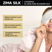 1 x RAW Customer Returns ZIMASILK Adjustable Pure Mulberry Silk Sleep Mask, 3D Contoured Cup Eye Mask for Sleeping, Super Soft Breathable Blindfold, Blocks Light for Sleeping Black  - RRP €33.2