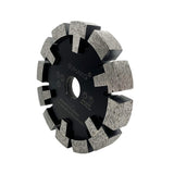 1 x RAW Customer Returns GVHAKG Tuck Point 120mm diamond cutter, very wear-resistant, long service life for screed, asphalt, premium quality clearing disc with T-protection segment 120 x 17 x 12 x 22.23 mm  - RRP €97.8