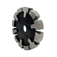 1 x RAW Customer Returns GVHAKG Tuck Point 120mm diamond cutter, very wear-resistant, long service life for screed, asphalt, premium quality clearing disc with T-protection segment 120 x 17 x 12 x 22.23 mm  - RRP €98.99