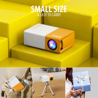 1 x RAW Customer Returns Mini Projector, Vamvo YG300 Pro Mini Projector, Portable Movie Projector 1080p Supported for Kids Gift, Home Theater, Compatible with Smartphone Laptop PS4 Firestick  - RRP €59.99