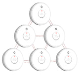 1 x RAW Customer Returns Putogesafe smoke detector networked, wireless smoke detector with replaceable battery, max. 48 networkable fire detectors, wireless fire alarm, EN14604, 10 year lifespan, 6 pieces - RRP €99.99