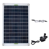 1 x RAW Customer Returns Solar fountain pump, solar water pump kit solar pond pump solar fountain for bathing birds in the garden, aquariums 50W 12V panel 800 L h pump flow - RRP €24.0