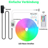 1 x RAW Customer Returns Eruibos Van Neon LED Strip 10m, IP65 Waterproof Silicone Light Strip, 24V Flexible RGB Neon LED Strip, Dimmable Neon Rope Lights with Remote Control for DIY Home Bedroom Indoor Outdoor Decoration - RRP €49.99