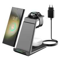 1 x RAW Customer Returns NANAMI Inductive Charging Station for Samsung Wireless Charger 3 in 1 Charging Station Compatible for Galaxy Watch 6 5 5 Pro 4 3 Wireless Charger for Samsung S24 S23 S22 Ultra Z Flip Z Fold 5 4 Galaxy Buds - RRP €36.99