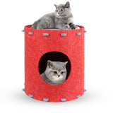 1 x Brand New Pet Bucket 41x41x42cm, Foldable Waterproof Bucket for Dogs, Cats, Small Animals Red  - RRP €22.99