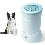 1 x RAW Customer Returns DOGNESS Paw Cleaner for Dogs, Automatic Dog Paw Cleaner with Soft Silicone, 2000mAh, USB Charging, 360 All-Round Dog Paw Cleaner for Massage and Grooming Dirty Claws Blue  - RRP €39.31