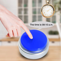 1 x RAW Customer Returns ViLoSa Talking Clock Large talking alarm clock for blind people - DEUTSCHLANDVOICE - with display of time, date and day of the week. Perfect for Visually Impaired, Elderly, Hearing Aid BLUE  - RRP €28.22