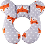 4 x RAW Customer Returns gudong Baby Travel Pillow Stroller Car Seat Soft Head and Neck Support Pillow Baby Travel Neck Pillow Suitable for Babies 0-1 Years Old Orange Fox  - RRP €55.12