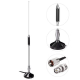 1 x RAW Customer Returns Bingfu Vehicle CB Antenna Truck Camper Car 27MHz Magnetic Base PL259 and BNC Compatible with Cobra Midland Uniden Maxon President Mobile CB Radio Internal Copper Coil Stainless Steel - RRP €39.99