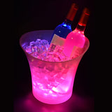 1 x RAW Customer Returns Tiandirenhe New Led Ice Bucket, Champagne Cooler Led, 5L Led Ice Bucket, Color Can Be Adjusted, Colorful Gradient, Colorful Flash, for Cooling Champagne, Wine, Drinks, Beer, for Party, Bar Club Theme - RRP €28.22