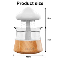 1 x RAW Customer Returns OKYUK humidifier, room humidifier, humidifier 450 ml, humidifier bedroom, cloud humidifier for home, office, room, children s room 06 wood grain  - RRP €56.52