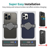 1 x RAW Customer Returns Mobile phone clip metal plate, suitable for all magnetic car holders and desktop magnetic stands, compatible with smartphones such as iPhone 14 15 Pro Max, Samsung S23 , Huawei, Xiaomi, OPPO, etc. gray  - RRP €14.99