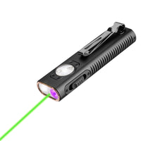 1 x RAW Customer Returns TrustFire Mini X3 Rechargeable EDC Flashlight with White Light, Floodlight, UV and Green Beam, 1050 Lumen Flashlight LED Rechargeable, 4 Light Sources Portable Flat Flashlights Black  - RRP €79.99