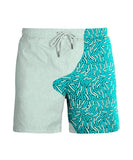 1 x RAW Customer Returns Swim shorts men s swim trunks with color changed swimsuits boys, swim trunks, men s shorts summer, bermuda shorts men, cargo shorts men summer - swim trunks men short M, emerald fingerprint  - RRP €39.95