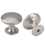 1 x RAW Customer Returns LONTAN 20 pieces furniture knobs cabinet knobs stainless steel brushed kitchen knobs silver furniture knobs modern door knob silver furniture knobs round drawer knob furniture knobs one hole - RRP €33.26