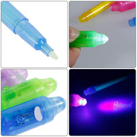 1 x RAW Customer Returns 12 pieces secret pen with UV light secret pen invisible writing secret pen party favors children s birthday party gifts - RRP €7.04