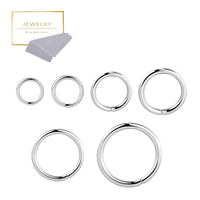 1 x RAW Customer Returns ALEXCRAFT Sterling Silver 925 Jump Rings, 60 Pieces Multipack Jump Rings Open Sterling Silver Open Rings Connecting Rings for Jewelry Making Chains Necklace Jump Ring 4 5 6 7 8 10mm - RRP €14.11