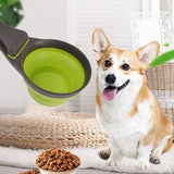 19 x Brand New JINGUWU Multi-Use 3 in 1 Collapsible Silicone Food Scoop with Sealing Clip for Dogs and Cats - Capacity 473ml - RRP €364.8