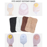 1 x RAW Customer Returns stoma bag cover, 4 pieces stretchy lightweight stoma bag covers with round opening, for colostomy bags or ostomy bags - RRP €25.2