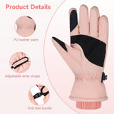 1 x Brand New Women s Winter Gloves Non-slip Windproof Casual Waterproof Thickened Warm Snowboard Gloves Touch Screen Gloves - RRP €30.0