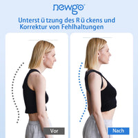 1 x RAW Customer Returns NEWGO Posture Correction Back Straightener Adjustable Back Trainer Pain Relief from Neck, Back, Align Spine Back Straightener - RRP €17.93