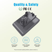 1 x RAW Customer Returns FSKE Battery for Dyson DC35 DC44 DC34 DC31 DC45 Handheld Vacuum Cleaner Spare Parts 17083-04 917083-01 17083-2811 18172-01-04 17083-4211 Replacement Battery, 22.2V 4000mAh 88.8Wh Only suitable for Dyson Type B  - RRP €40.33