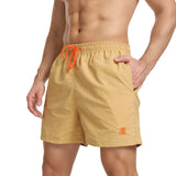 1 x Brand New JustSun Swim Shorts Men s Swim Shorts Men s Short Quick-drying Men s Swimming Shorts Boardshorts Men s Beach Shorts Swim Shorts Khaki S - RRP €23.18